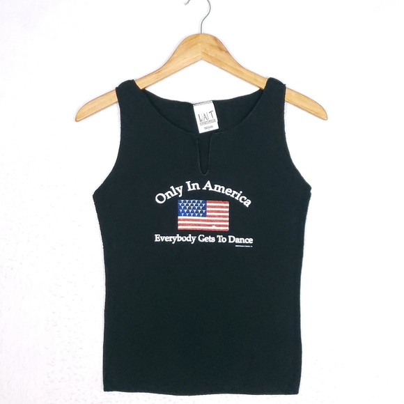 Vintage Brooks & Dunn Only In America Everybody Gets To Dance Tank Top Country - Picture 1 of 6